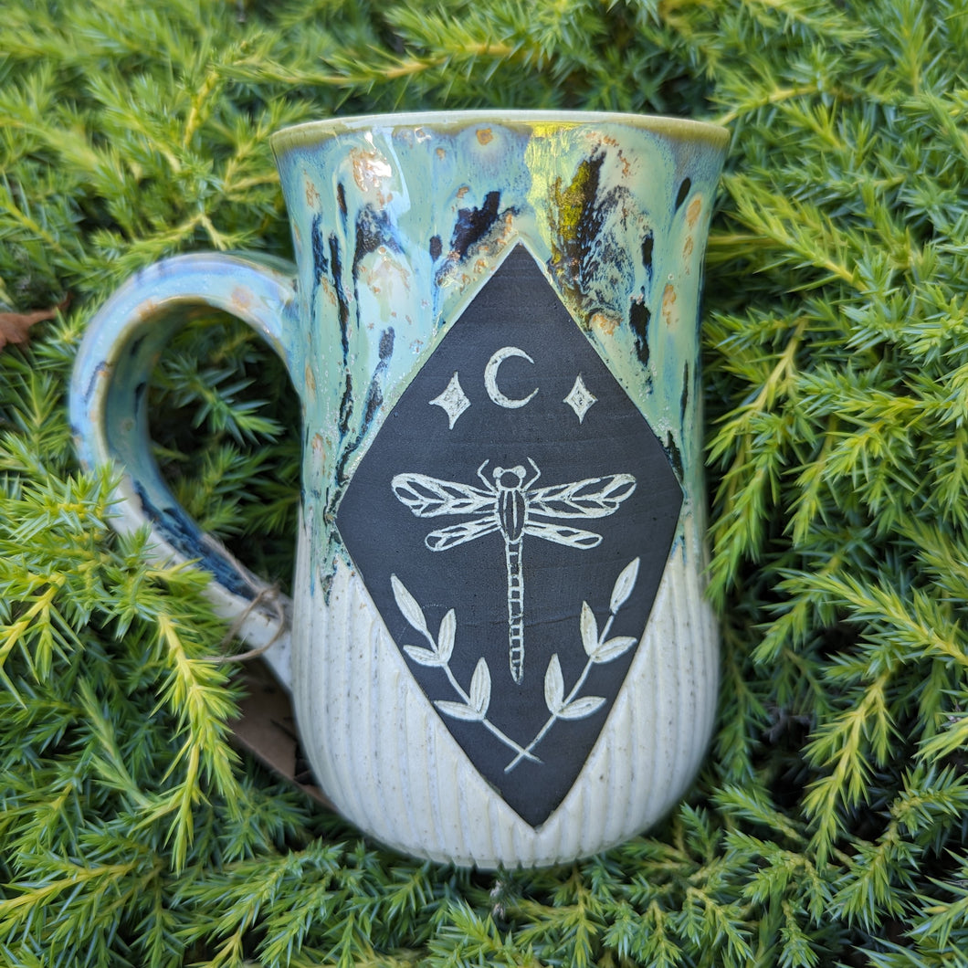 Dragonfly Mug - Sea Foam