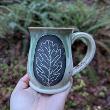 Load image into Gallery viewer, Oak Leaf Mug - Mossy Green
