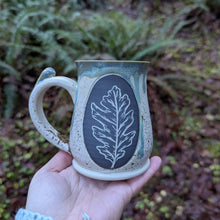 Load image into Gallery viewer, Oak Leaf Mug - Seafoam Green
