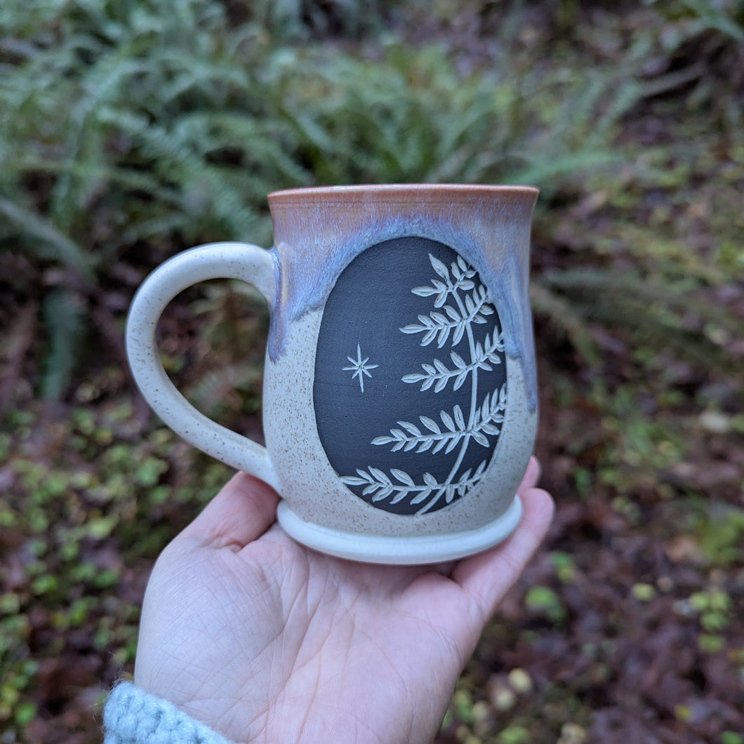 Fern Mug - Snowy Sunset