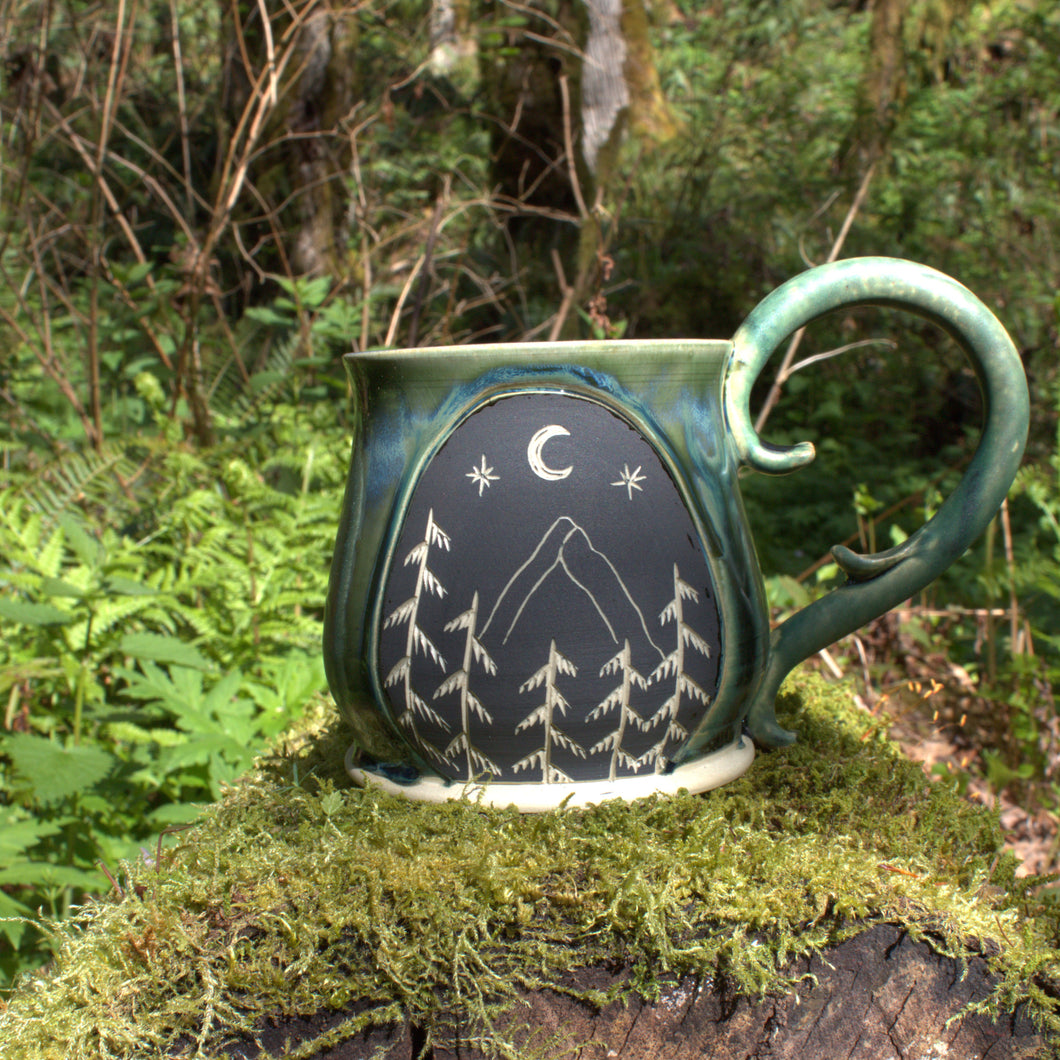 Mountain Swirl Mug - Satin Rainforest