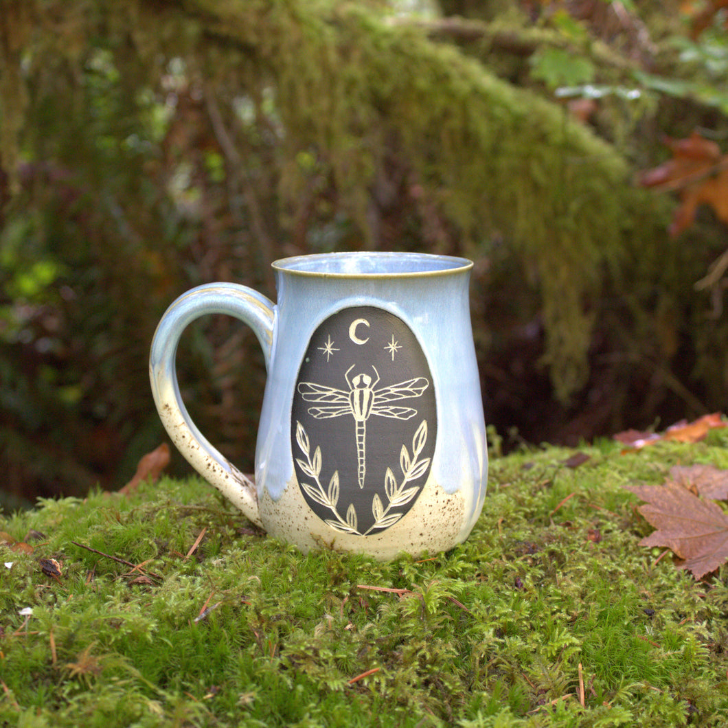 Dragonfly Mug - Blue Cloud