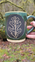 Load and play video in Gallery viewer, Oak Leaf Mug - Forest Pearl
