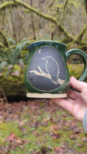 Load and play video in Gallery viewer, Raven Mug - Green/Blue
